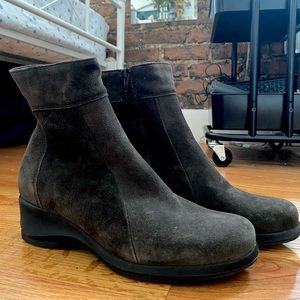 Grey Suede Boots